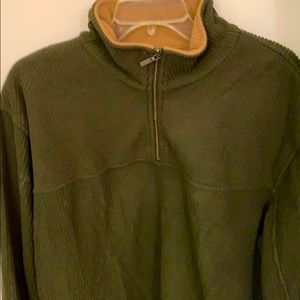 Pull over zip up sweater